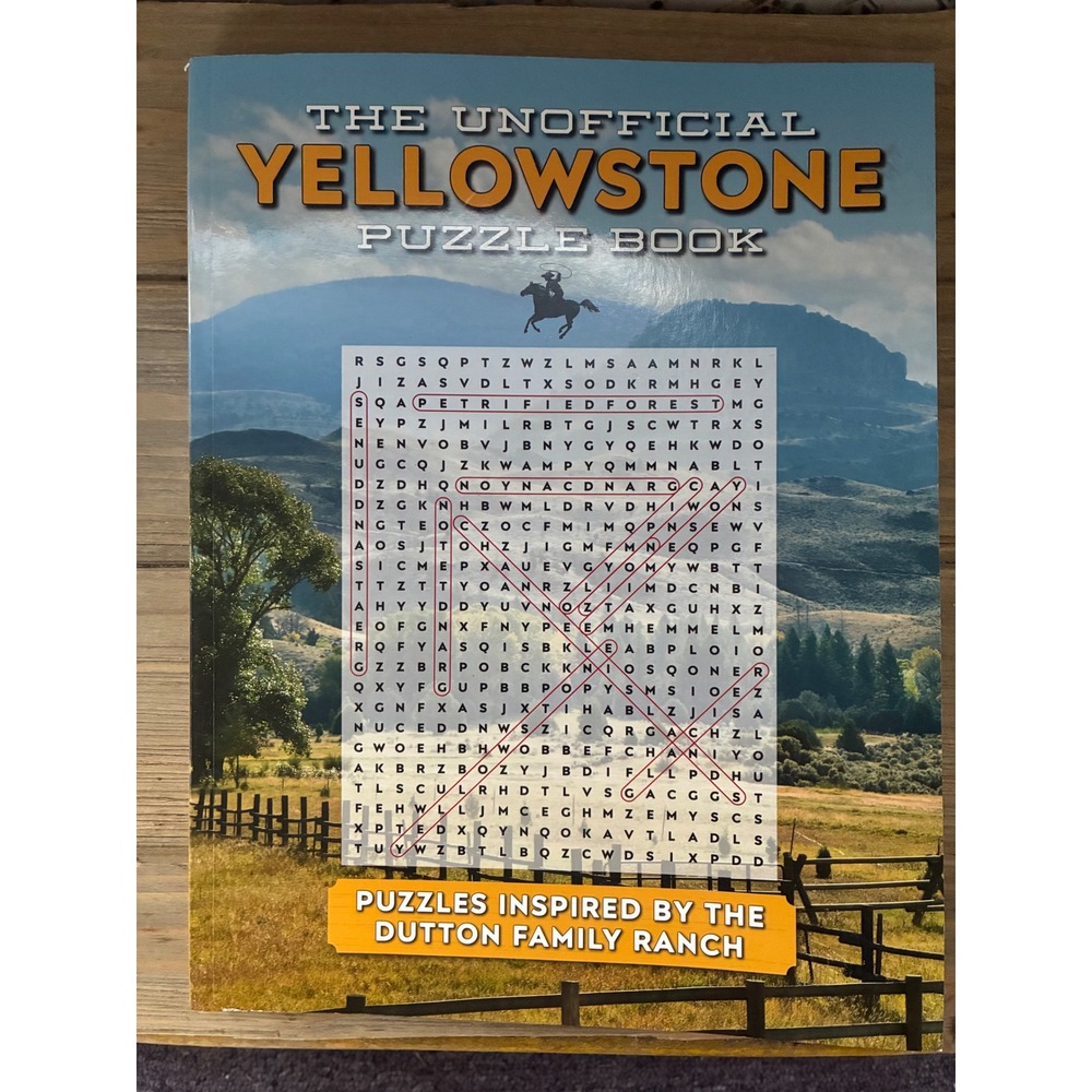 Unofficial Yellowstone Puzzle Book Dutton Ranch Word Search Crossword Quizzes